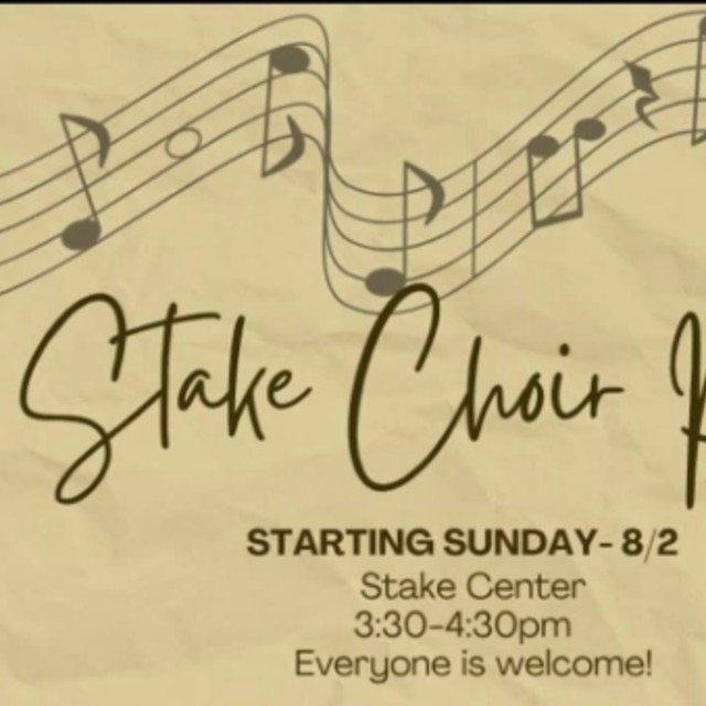 Stake Conference Choir Practice