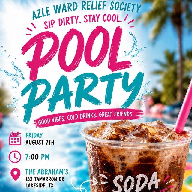 Relief Society Pool Party